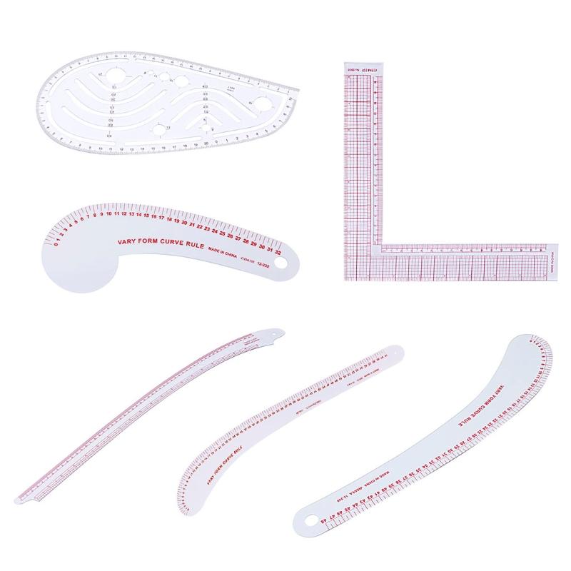 

1PC Plastic Sewing Square Curve Ruler Tailor Drawing Craft Tool DIY Supply Tool