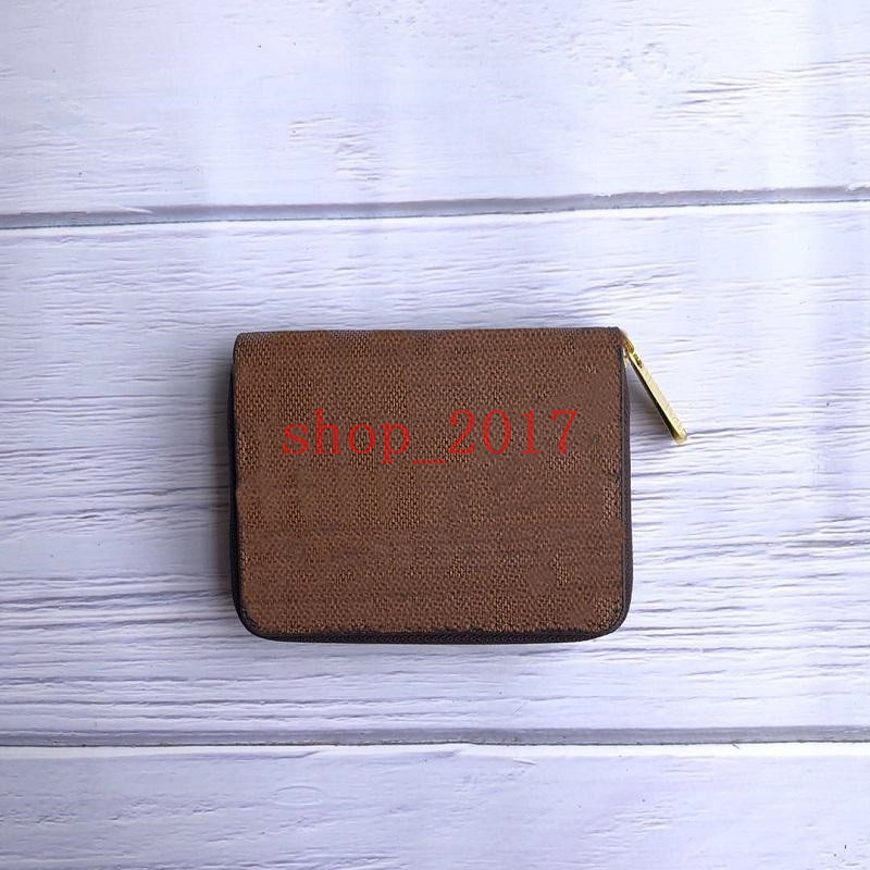 

HH new womens purses short Wallets bag Card package leather wallet multi color wallet Card holder lady purse classic zipper pocket 60067, Red arrow image 01#