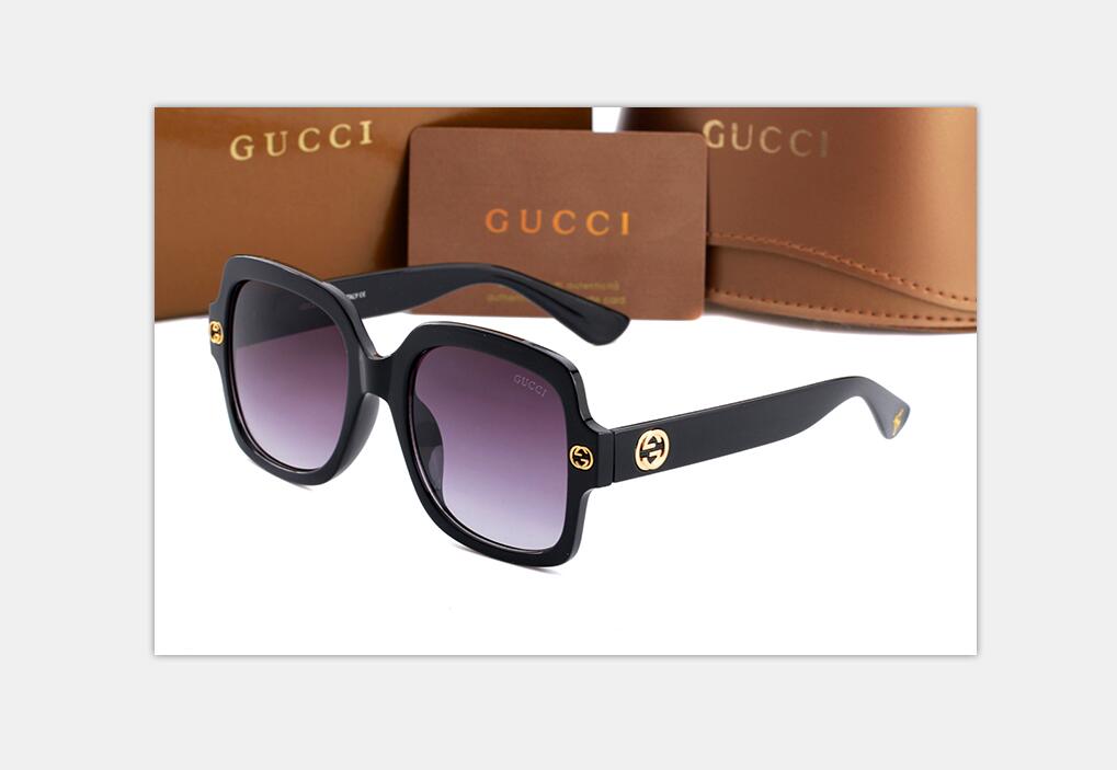 

New Arrival Sunglasses Women Men Square Glasses UV400 Gradient Vintage New Designer Eyeglasses Frames Glass UV400, White;black