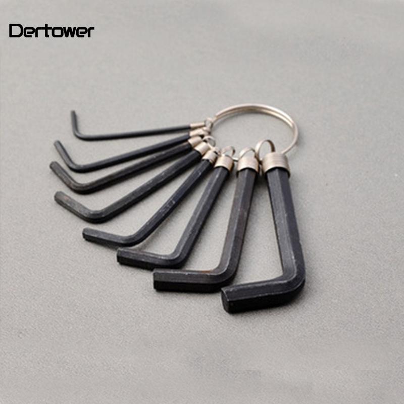 

8pcs 45 # steel processing Hexagon Hex End Allen Key Wrench Bike Bicycle Repair Set Kit Tool