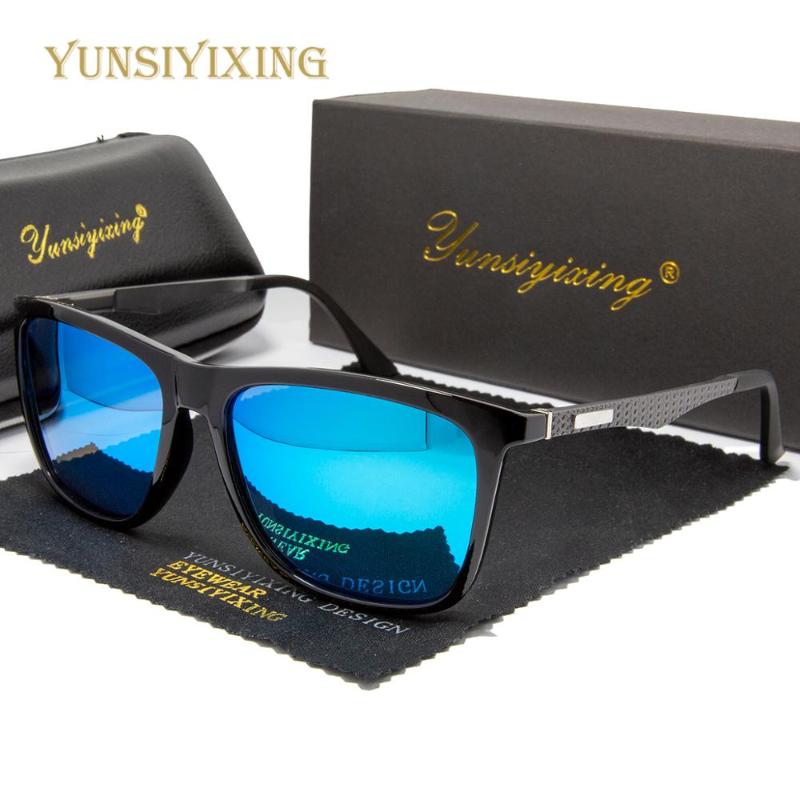 

YUNSIYIXING Polarized Men Sunglasses 6087 Aluminum Feet Sun Glasses Vintage Anti-Glare Driving Glasses For Men 2020 gafas de sol