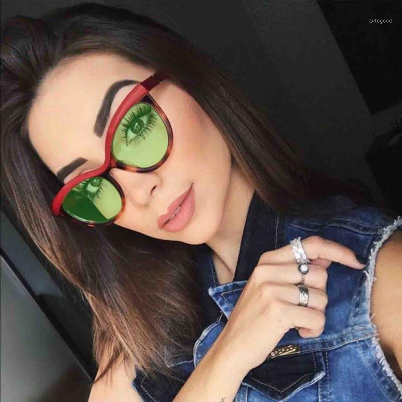 

Sunglasses Women Cat Men Brand Red Shades UV400 Gradient Black Sun Glasses Male Fashion Big Frame Vintage Leopard Eyewear NX1