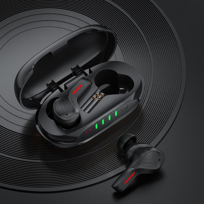 

2021 NEW Earphone Wireless Active Noisecancelling Bluetooth 5.0 Qcc3020 Dual Microphone Hd Call Hifi Stereo Sport Headset, Black