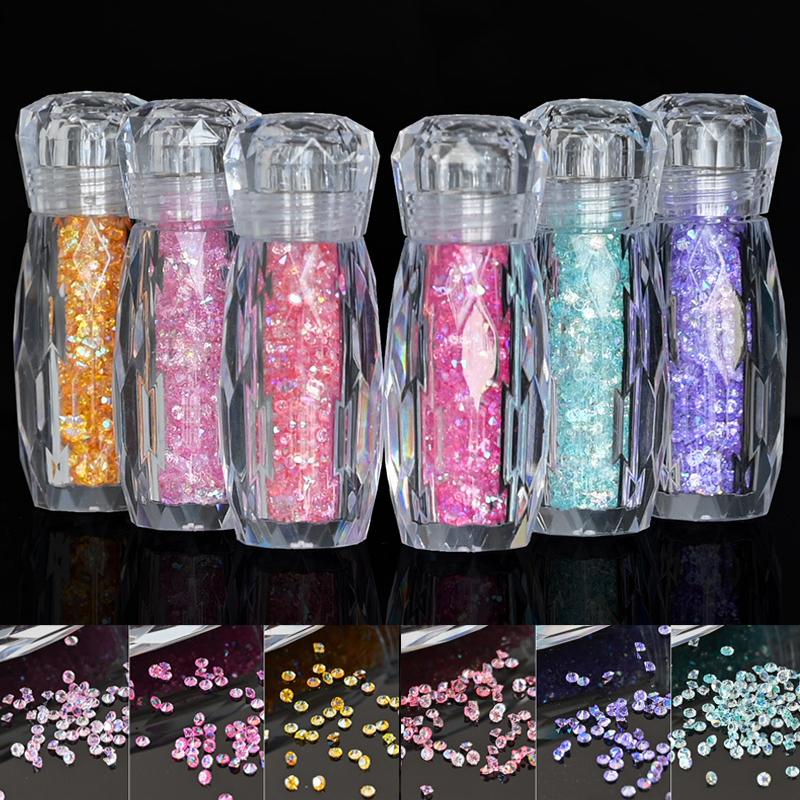 

1Bottle Of Mini Glitter Caviar Micro Beads Colorful Strass Nail Glass Caviar For Nails Pixie Design 3D Decoration (Caviare) #T23