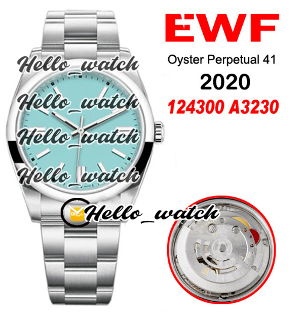 

EWF 41mm A3230 Automatic 124300 Mens Watch Polished Bezel 904L Steel Case And Bracelet Blue Dial 124300-0006 2020 Top Watches Hello_watch, Custom waterproof service