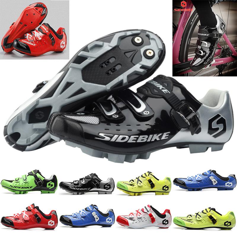 

Road and mountain bike cycling shoes, lock shoes, breathable dynamic cycling hard-soled shoes for men and women, Black sapphire