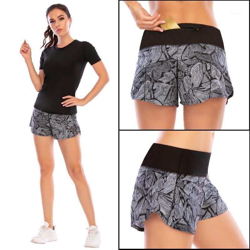 

Quick-Drying Fitness Anti-Exposure Lining Sports Running Training Zipper Fitness Yoga Shorts Female Australia Force 120211
