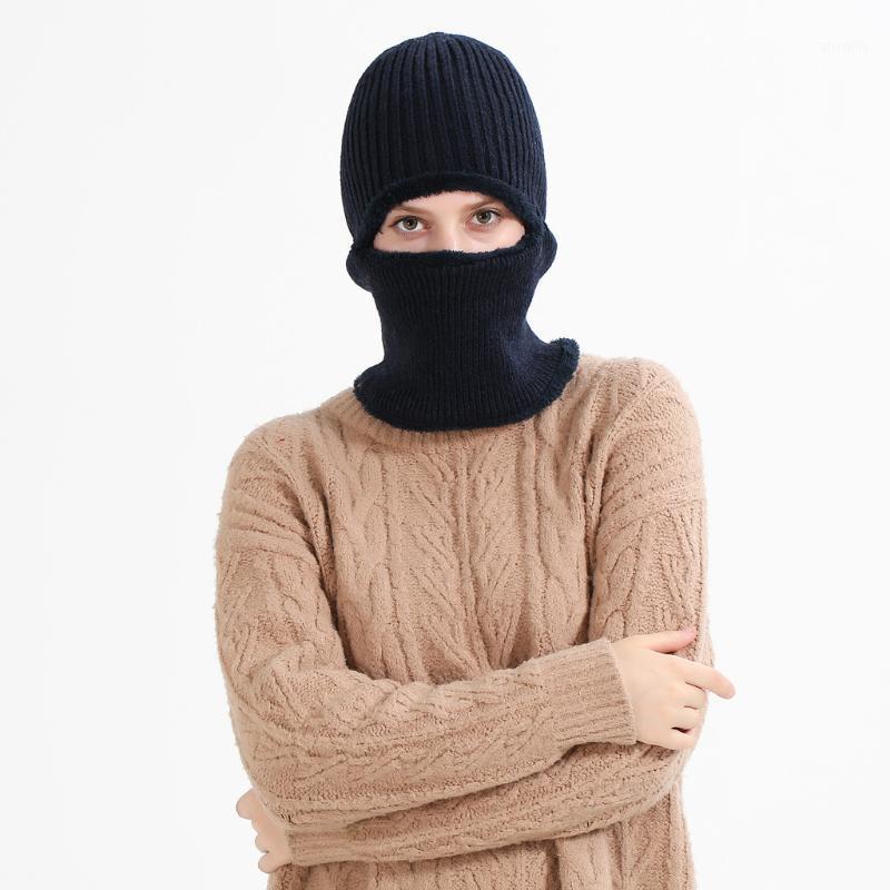 

Men Women Pullover Hats Winter Warm Plus Velvet Cycling Protection Ear Knit Sports Skullies Beanies Winter Wild Fashion Simple1