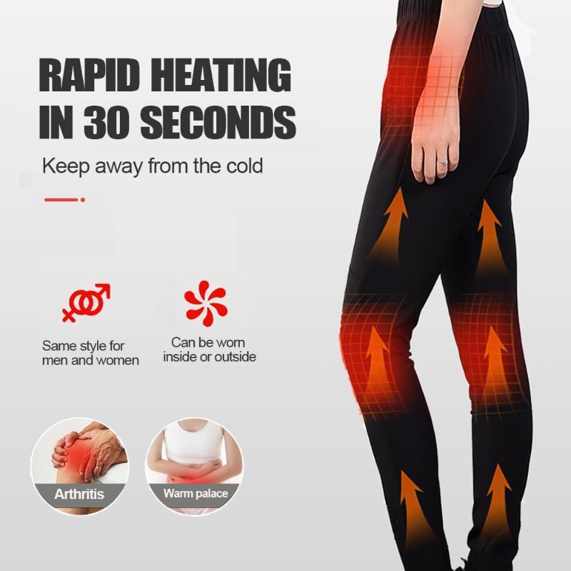 

Winter Outdoor Heating Pants Men Women USB Heated Pants 3 Gears Adjustable Elastic Heating Trousers Skiing Climbing1, As pic