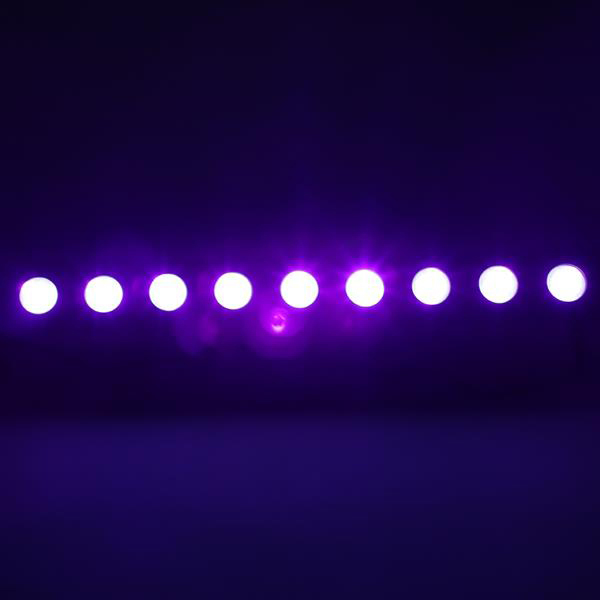 Best-seller ac100v-240v 260W UV à 9-LED télécommandé / Sound / Sound / DMX Purple Light DJ Mariage Partie de mariage Éclairage de scène noir
