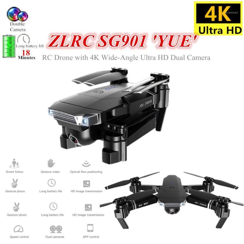 

SG901 RC Drone with 4K 1080P WiFi FPV HD Dual Camera Follow Me Quadrocopter Foldable Quadcopter RC Helicopter Toy VS E58 GD891