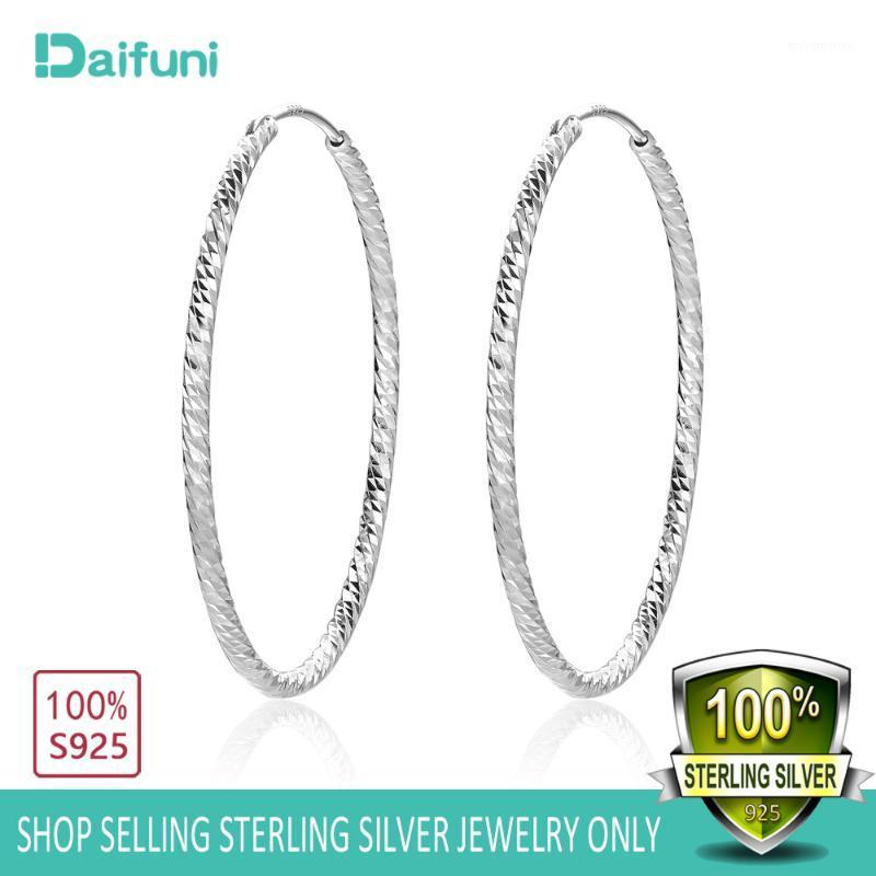 

Women 100% 925 Sterling Silver Hoop Earring 38mm Round Loop Gift Box Simple Packaging For Women Sexy Fashion Jewelry1