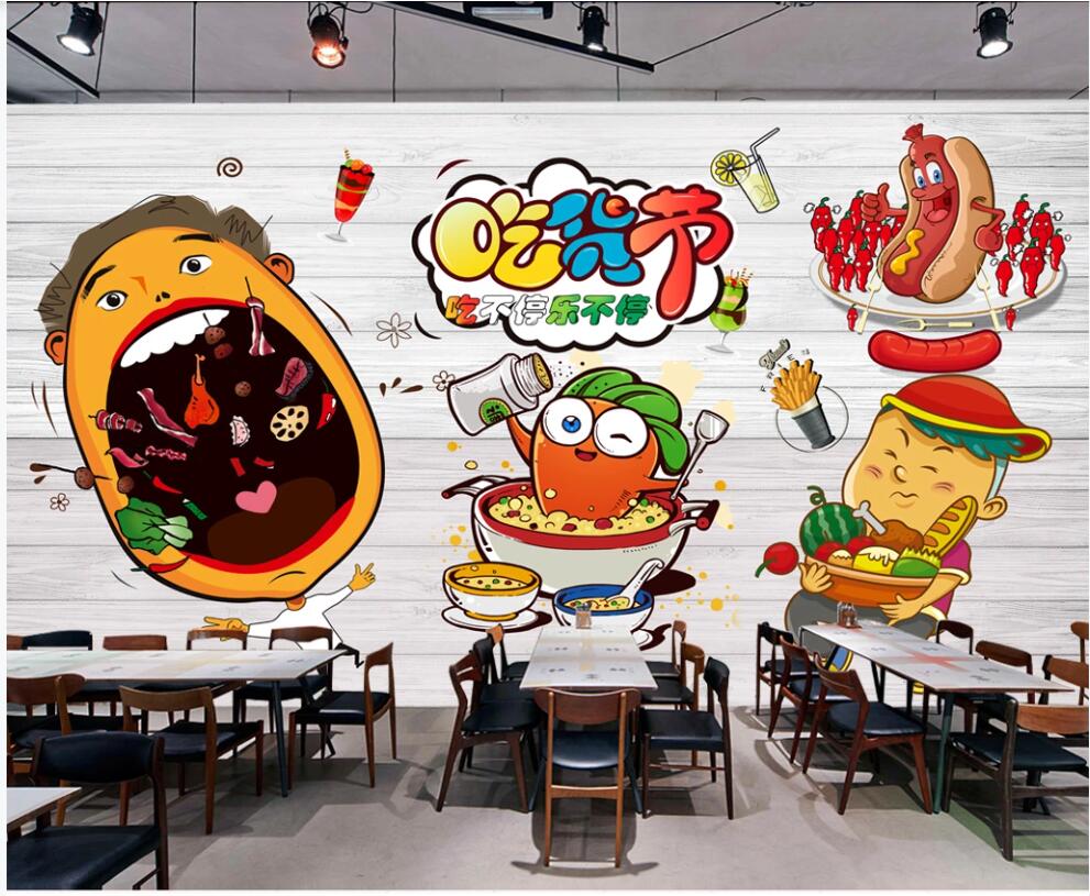 

3d wallpaper custom photo Gourmet fast food restaurant tea restaurant living room home decor 3d wall murals wallpaper for walls 3 d, Non-woven wallpaper