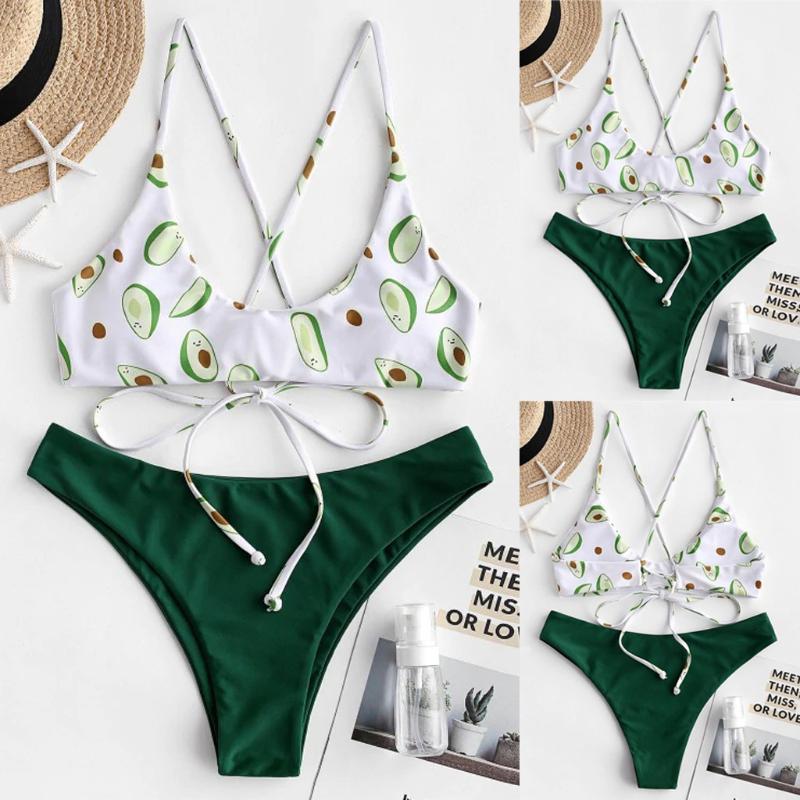 

New Fashion Sexy Women' Swimming Suit Bikini Swimsuit Sexy Women Bikini Set Print Padded Swimwear Bathing Swimsuit Beachwear1