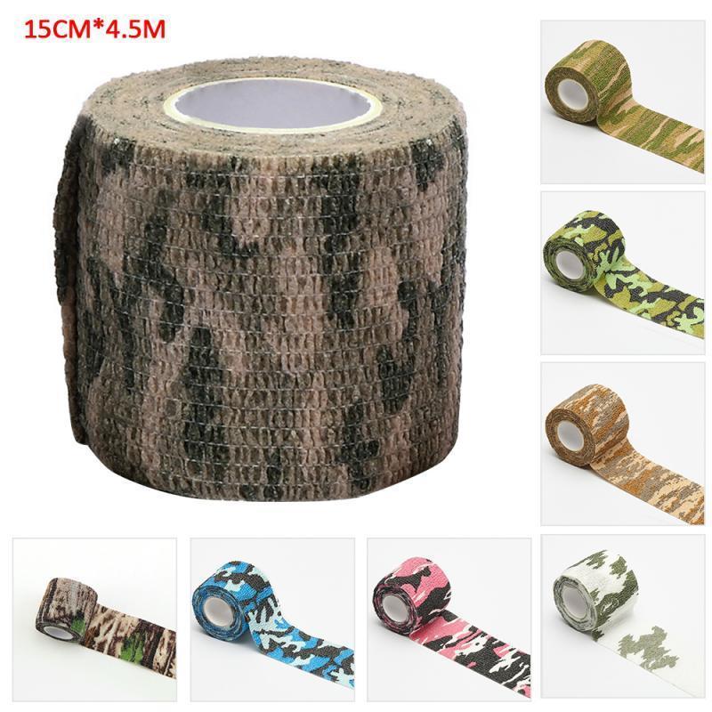 

Outdoor Camouflage Non-woven Self-adhesive Elastic Bandage 15CM X 4.5M Camouflage Waterproof Multi-functional Bandage1