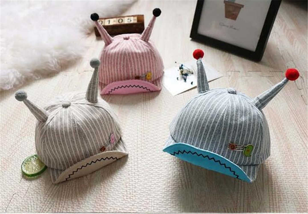 

Kids Style Baby New Cap Spring Autumn Cute Visor Cap Children Baby Baseball Cap Antenna Children Hats, Blue
