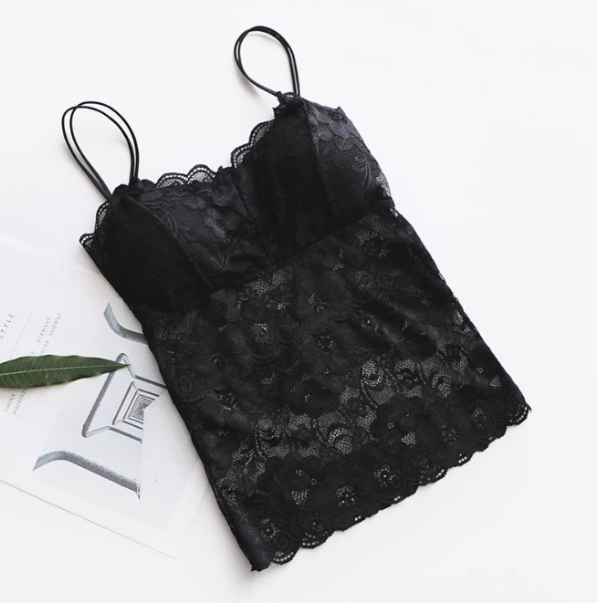 

Women Sexy Lace Underwear Fashion Sling Camisole Vest Womens Fashion Breathable Beautiful Bakc Tube Active New Clothes, White