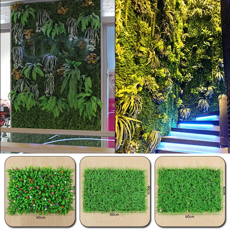 

Artificial Green Plant Lawn DIY Wedding Background Decoration for Home Garden Wall Landscaping Green Plastic Lawn Grass 60*40cm
