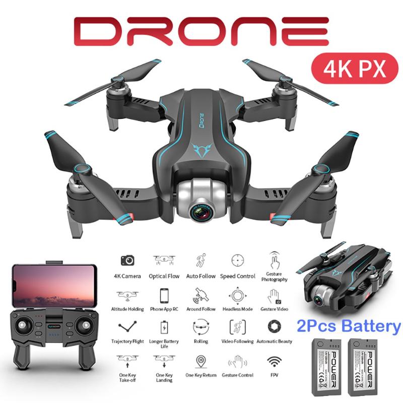 

2.4G 4K OpticalFlow Following Dual Camera Trajectory Flight FPV RC Drone RC Helicopters Aircraft Quadrocopter Toys