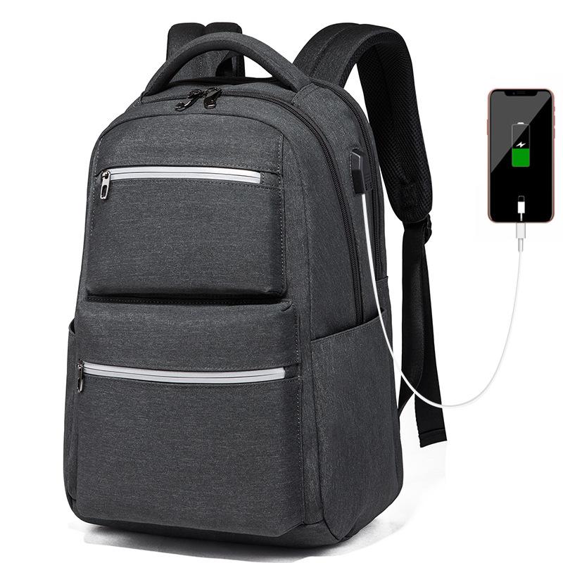 

Anti thief High quality USB waterproof bagpack 15 to 17inch laptop backpack for Women Men school Bag Female Male Travel Mochila, Black