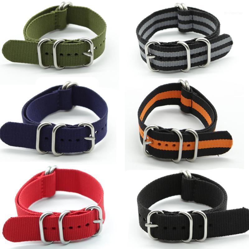 

Special Offer Wholesale 20mm 22mm 24mm Nylon Nato Watch Band Solid Color Nylon Watch Band Straps1