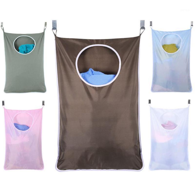 

Home Door Back Wall Hanging Bag Organizer with Hooks Wardrobe Bag Socks Bra Underwear Storage Laundry Hanging Organizer1, White