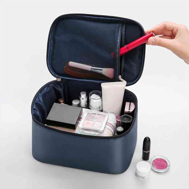 

high capacity cosmetic bag business makeup case travel make up zipper organizer storage pouch toiletry wash bath kit