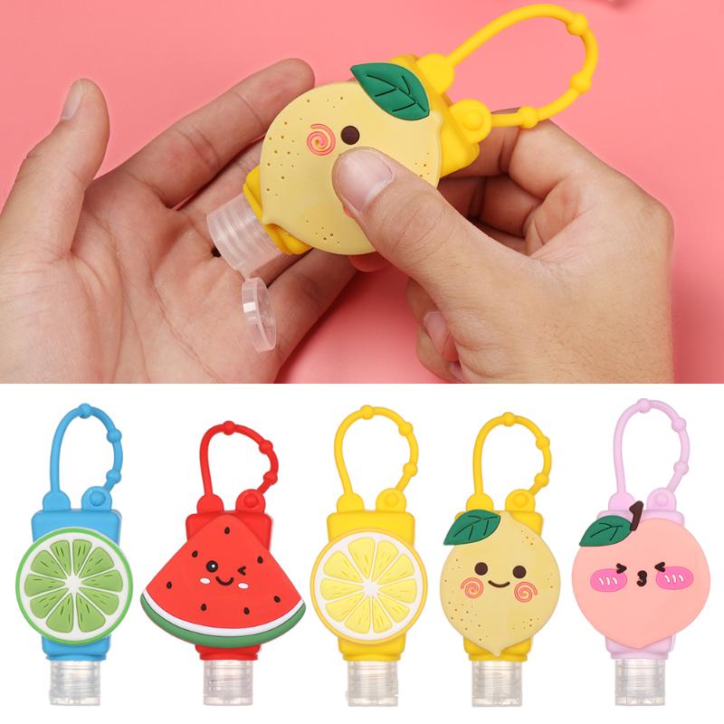 

Travel Refillable Bottles 30ml Cartoon Silicone Case Hand Sanitizer Detachable Cover Safe Bath Shower Hand Gel Container Bottle