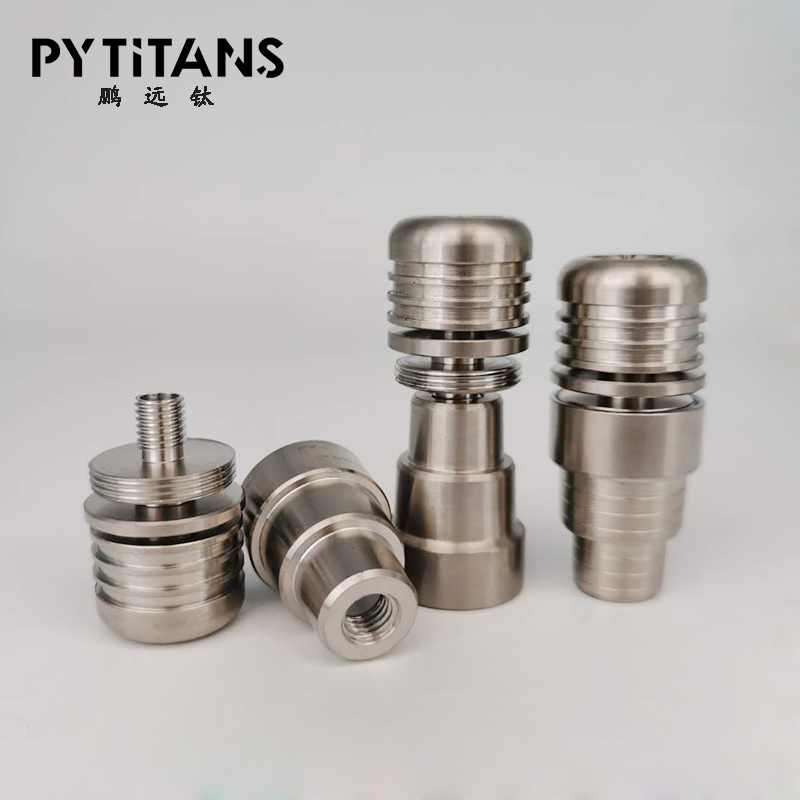 

2015 New 5 hole 4 in 1 Domeless Titanium Nails 14mm & 19mmFemale and Male Joint for Glass Pipe Bong