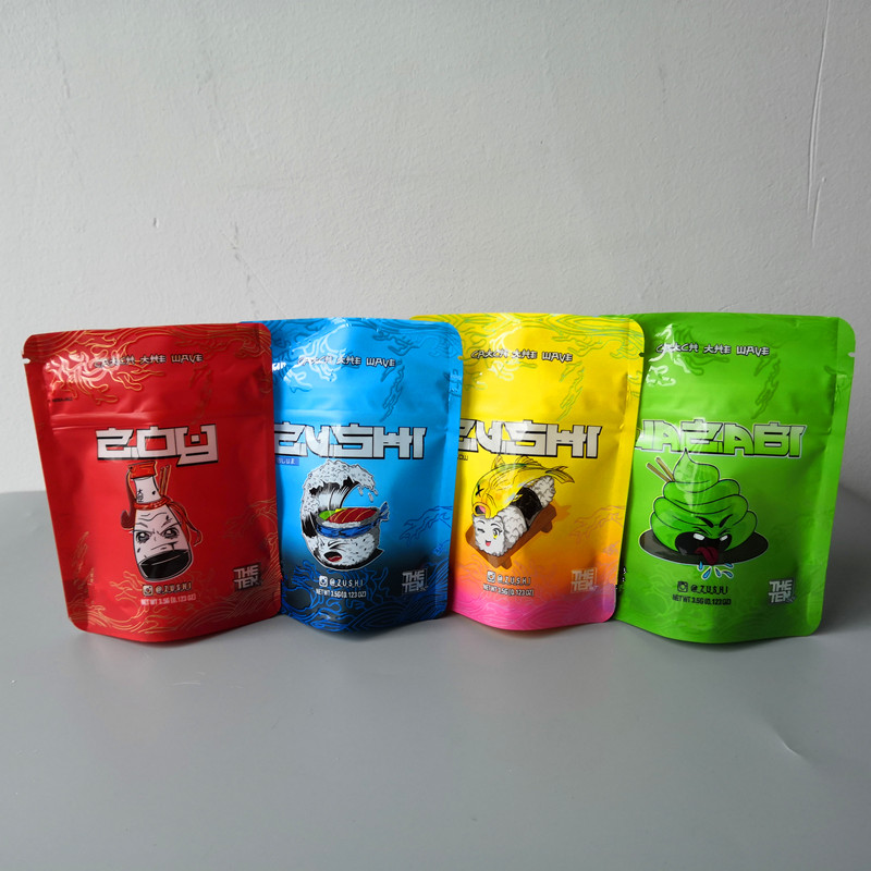 

New ZUSHI Mylar Flavor Bag Herb Flower Zipper Bag ZOY Dry Tobacco Retail Bag zushi mylar bags 3.5g Packaging bags Child Proof Function