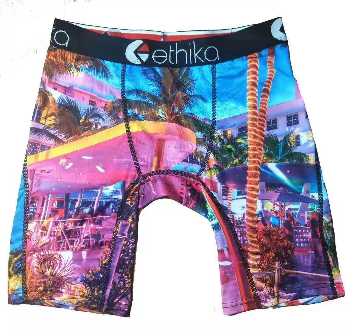

Ethika Breathable Men Underwears Soft Mens Boxers Brief Letter Underpants For Mens Sexy Male Shorts Boxer quick dry1254