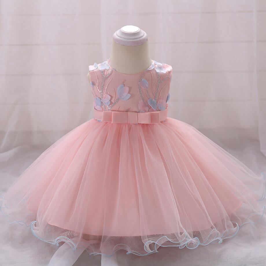 

New Fashion Arrival Kids Lnfant Girl Flower Petals Dress Children Bridesmaid Toddler Elegant Sequined petal dress, Green