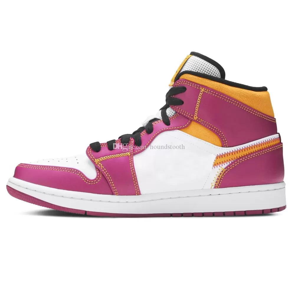 

Jumpman 1 Mid Dia de Muertos Basketball shoes 1s Sneakers DC0350 100, Black cone