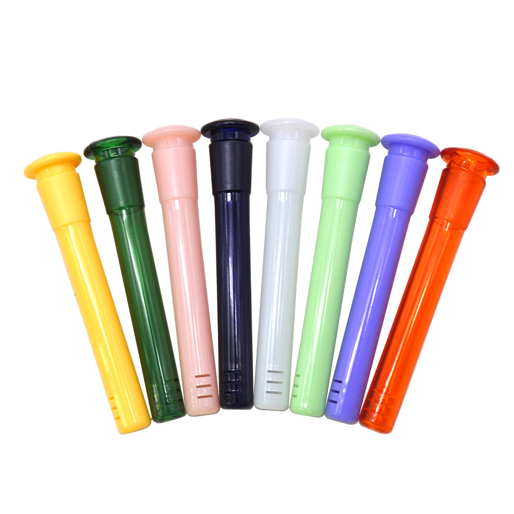 

120MM Lightweight Acrylic Downstem Diffuser 14mm 18mm Male Female Joint Colorful Acrylic Plastic Down Stem Glass Bong Banger Water Pipes