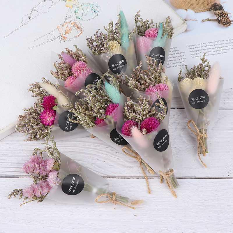 

1pc DIY Dried Flowers Dry Flower Mini Bouquet Artificial Crystal Grass For Valentine's Day Gift Decor Photography Prop1