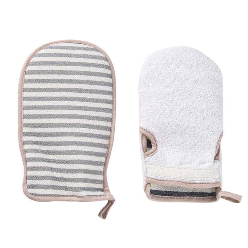 

1Pc Shower Bath Glove Exfoliating Skin Spa Massage Scrub Back Double-side Mitten Body Scrubber Cleanning Massager Tool