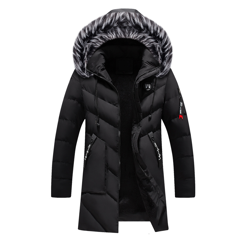 

2021 New Monthly Clothes Men's Jackets Slim Fit Engrosse with Pele Parka Winter Coats Outwear Hot Coat Y1OF, Green