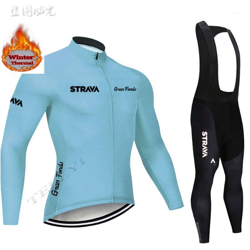 

2020 Strava Long Sleeve Maillot Ropa Ciclismo Invierno Thermal Fleece Bike Team Cycling Jersey Set Winter MTB Bicycle Clothing1, 20