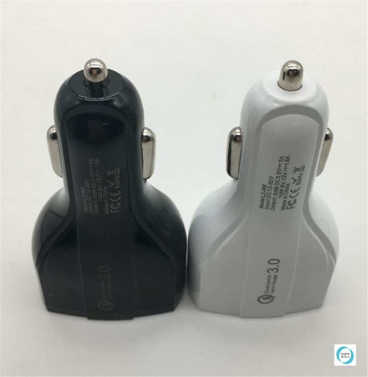 

Multi-port flash 3.5A 3-Port USB Fast Rapid Car Charger Adapter Type C Port Charging for Mobile Phone for iphone for smart phones Free Ship