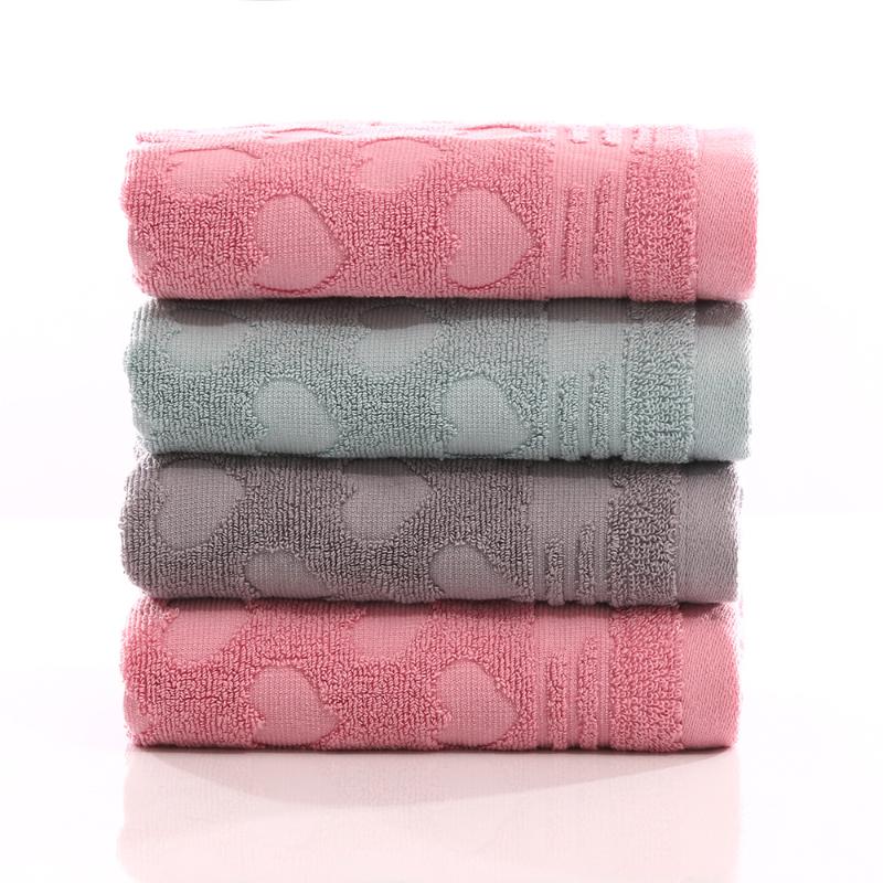 

Factory direct cotton couple love towel adult face wash towel thick absorbent gift, Green