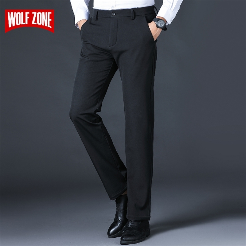 

Fashions Brand Pants Men Spring Summer Classic Mens Black Business Casual Trousers Big Size -40 201109