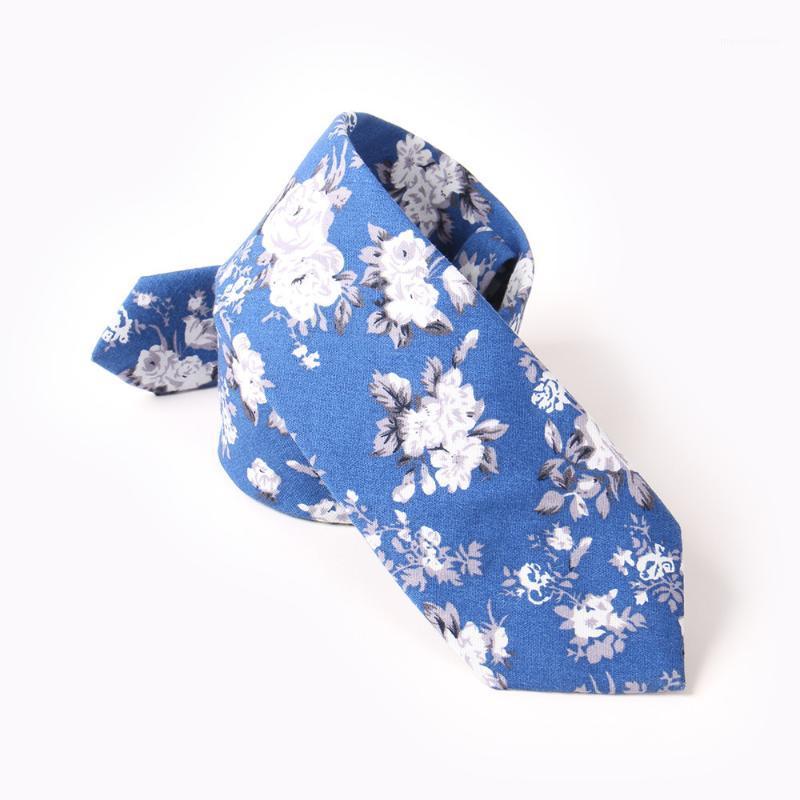 

New 6cm Floral Printed Neck Tie for Wedding Dress Cotton Jacquard Bowknot Ties for Men Gravatas Slim Necktie1