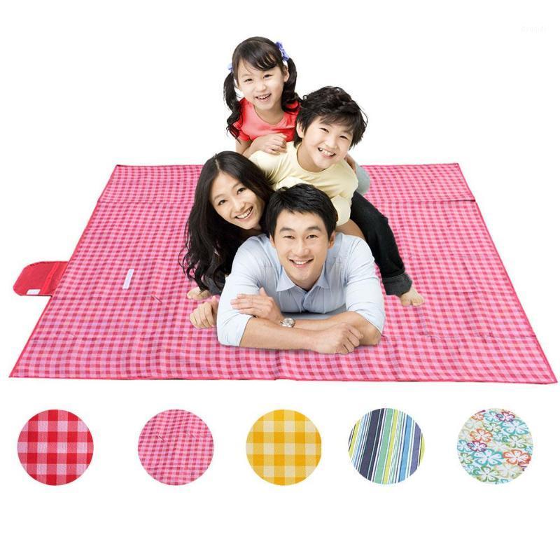 

Sturdy Travel Picnic Cloth Multifunction Outdoors Stripe Picnic Pad Mat Moisture Resistant Pad Practical Durable1