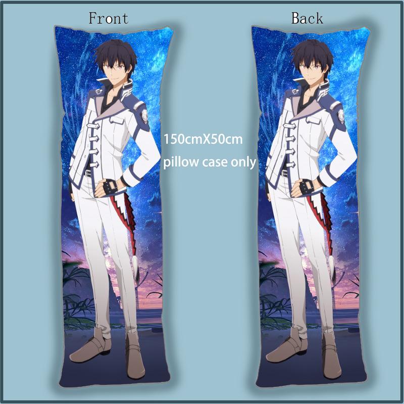 

Anime Dakimakura Body Pillow Case Maou Gakuin no Futekigousha Voldigoad Anos Home Decoration Pillowcases Printed long, As pic