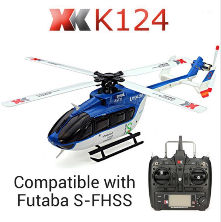 

Original XK K124 EC145 6CH Brushless motor 3D 6G System RC Helicopter Compatible with FUTABA S-FHSS RTF VS XK K110 K1201