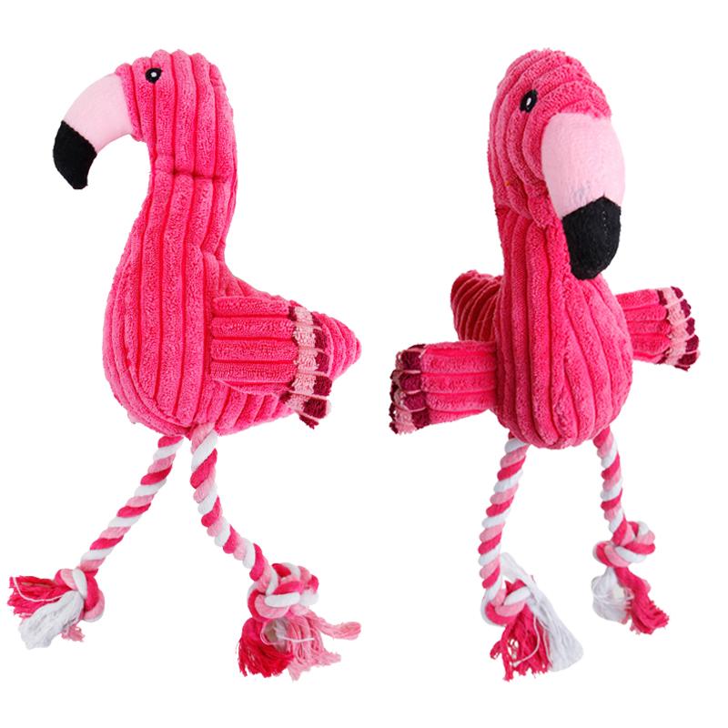 

Plush Flamingo Pet Dog Toys Squeaky Sound Toy for Small Dogs Puppy Chew Toys for Dog Playing Games Pets Supplies