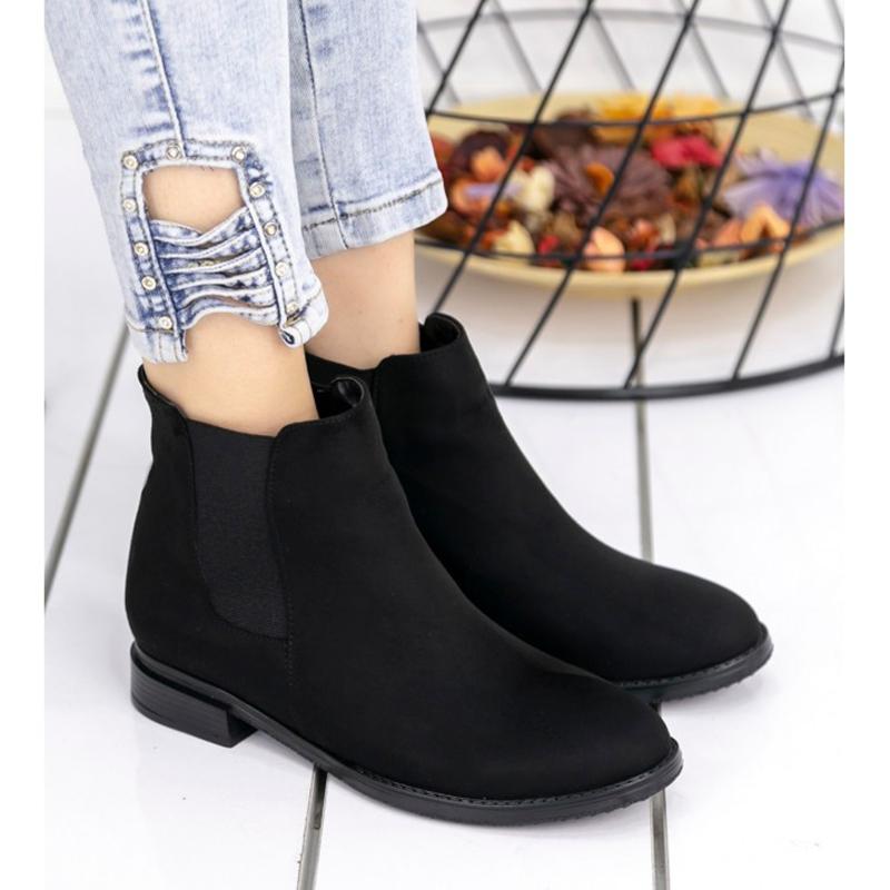 

Elgio Black Suede Boat shoes, socks, platform,moto, water-proof, sports shoes, slip, rain, As pic