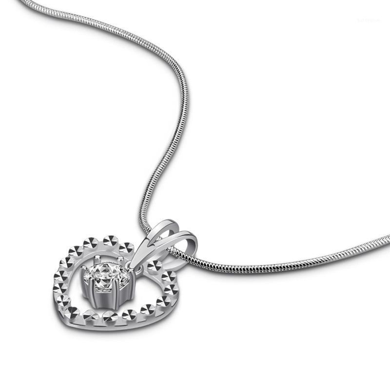 

Hot Selling 925 Sterling Silver Heart Pendant Necklace New Snake Chain Women Minimalist Style Trendy Female Birthday Jewelry Gif1