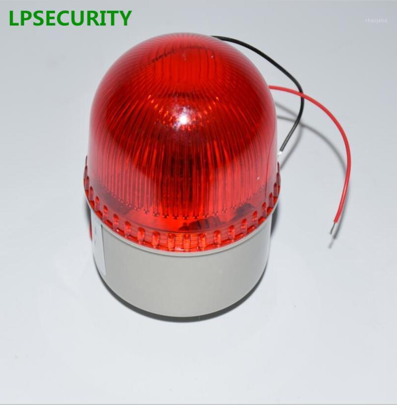 

LPSECURITY waterproof gate opener motor alarm flashing lamp light with sound siren for swing sliding garage factory gate door1