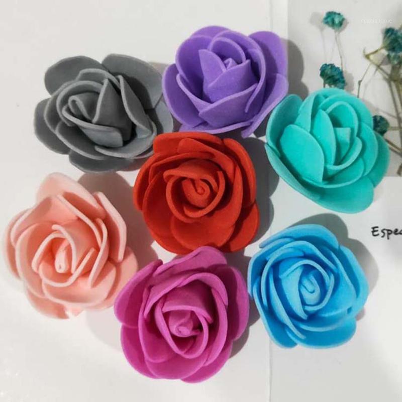 500Pcs 3.5mm Foam Rose Flower Roses Craft Decorative Craft Flowers Scrapbooking